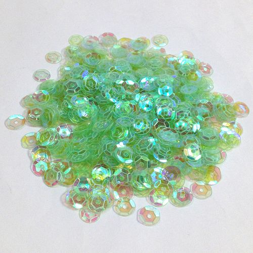 Sequins 10mm Laser Cup Mint GreenAB 250g