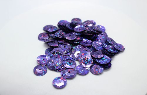 Sequins 10mm Laser Cup Pink 250g