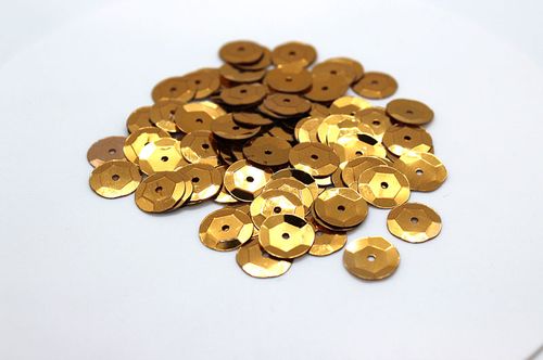 Sequins 10mm Metallic Cup Copper 250g