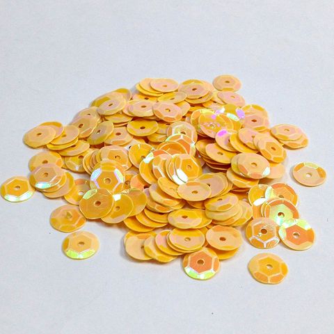 Sequins 10mm Laser Cup Apricot AB 250g
