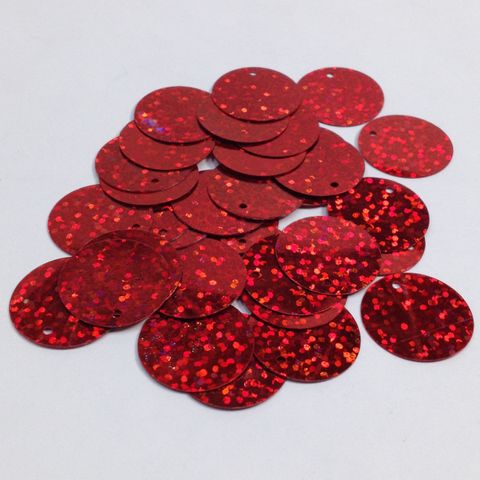 Sequins Flat wTop Hole Red 20mm 250g