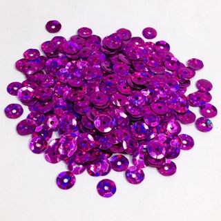 Sequins 4mm Laser Cup Fuchsia 35g