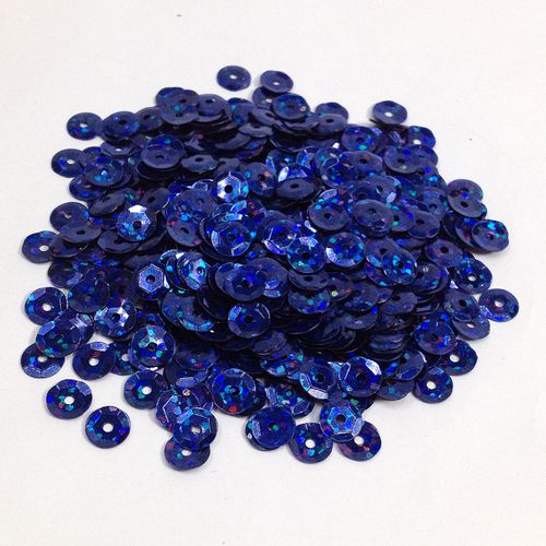 Sequins 4mm Laser Cup Royal Blue 35g
