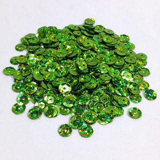 Sequins 6mm Laser Cup Lime 35g