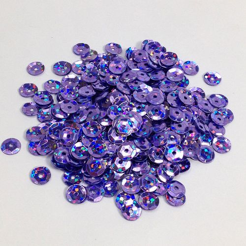 Sequins 6mm Laser Cup Mauve 250g
