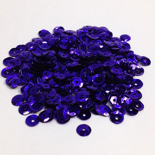 Sequins 6mm Metallic Cup Purple 250g