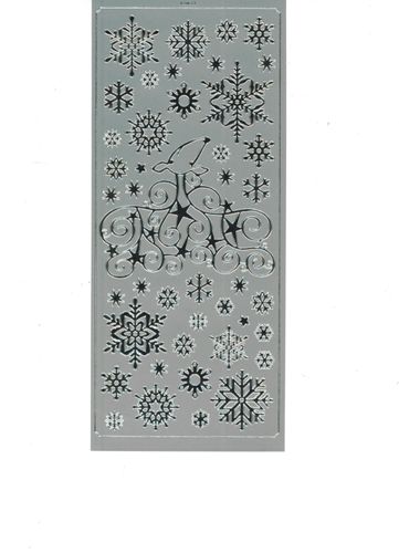 Stickers Snowflakes Silver