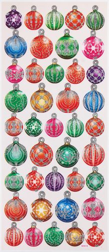 Stickers Dimensional Xmas Baubles