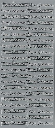 Stickers Merry Christmas Silver