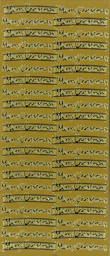 Stickers Merry Christmas Gold