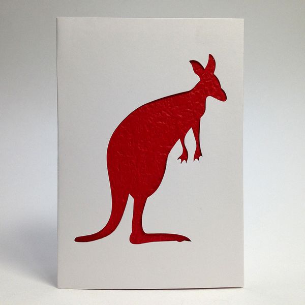 Aus Series Card Cut-Out Kangaroo Pkt 1