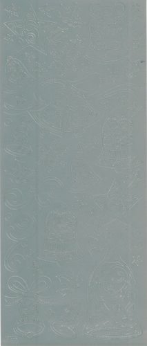 Stickers Peel Matt Xmas Bells Silver