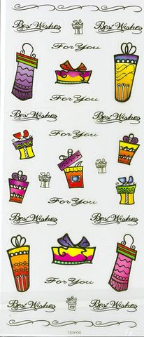 Stickers Transparent Presents Bday Wish