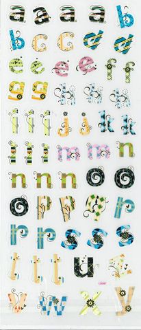 Stickers Transparent Alphabet