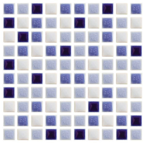 Ceramic Tiles 10x10mm Blues Pkt 100