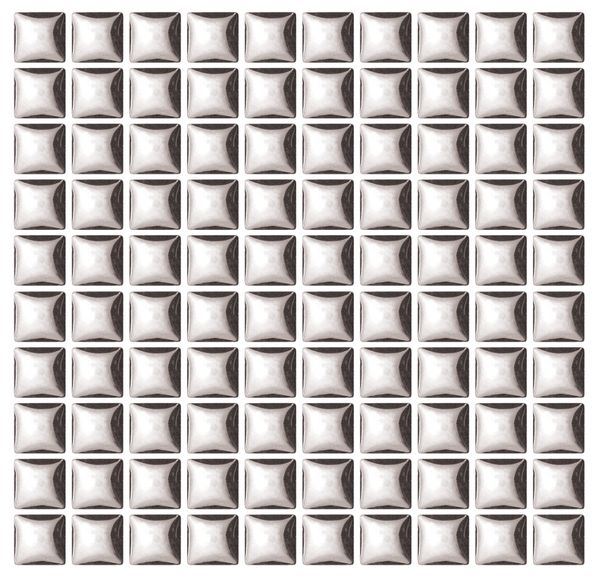 Ceramic Tiles 10x10mm Silver Met Pkt 100