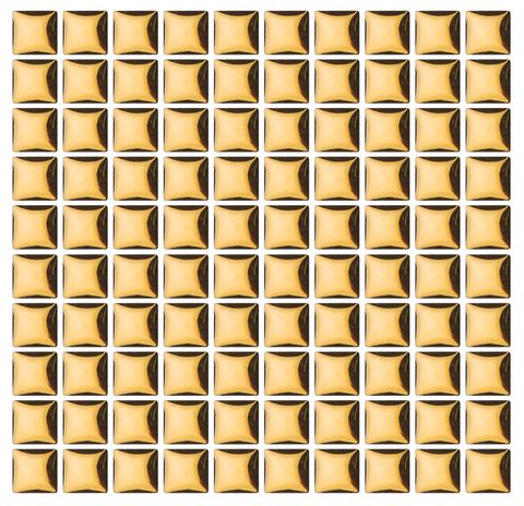 Ceramic Tiles 10x10mm Gold Met Pkt 100