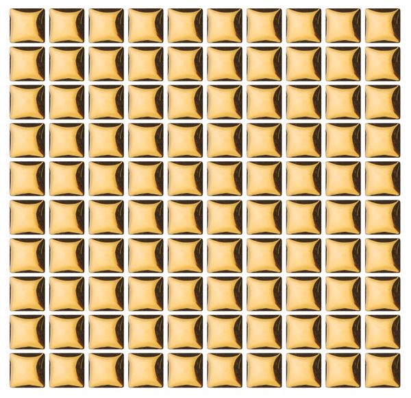 Ceramic Tiles 10x10mm Gold Met Pkt 100