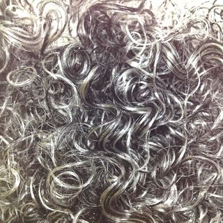 Hair Curly Dark Grey 25g