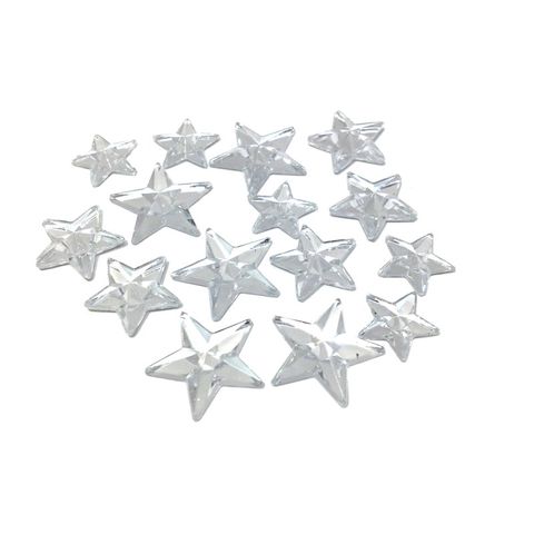 Jewels Stars Clear Pkt 15