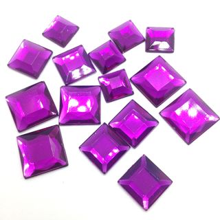 Jewels Square Purple Pkt 15