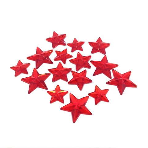 Jewels Stars Ruby Pkt 15