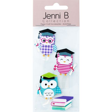 Jenni B Wise Owls 4Pcs
