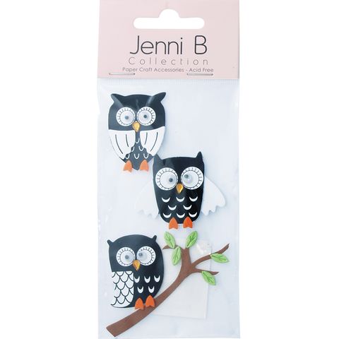 Jenni B Owls 4Pcs