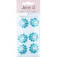 Jenni B Paper Flower Pearl Blue 6Pcs