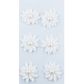 Jenni B  Paper Flower Pearl White 6Pcs