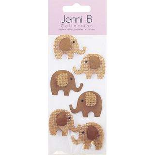 Jenni B Natural Elephants 6Pcs