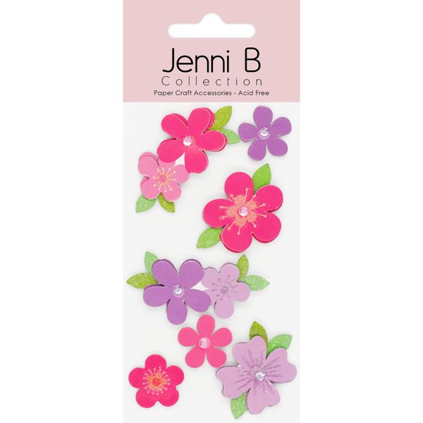 Jenni B Pink Purple Floral 7Pcs
