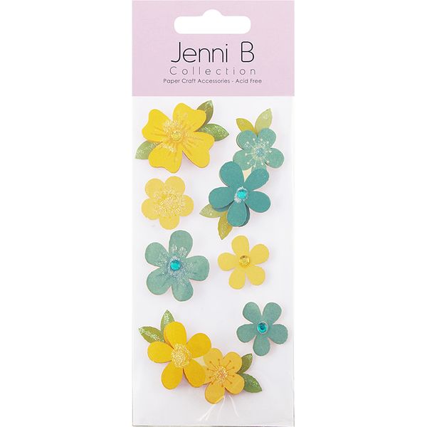 Jenni B Blue Yellow Floral 7Pcs