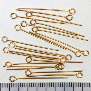 Eye Pins 33mm Gold Pkt 25