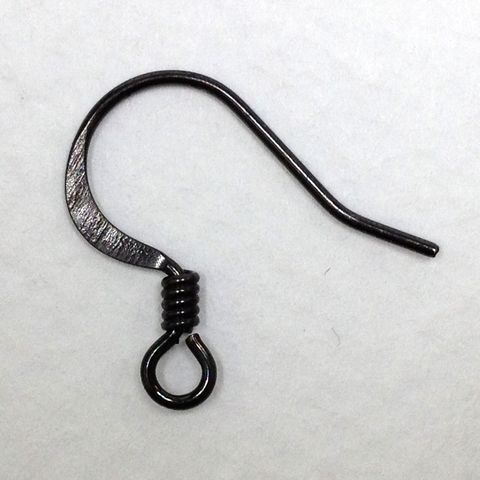 Shepherd Hook Black Nickel 12mm Pkt 16