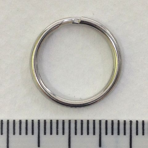 Key/Split Rings 15mm Nickel Pkt 15