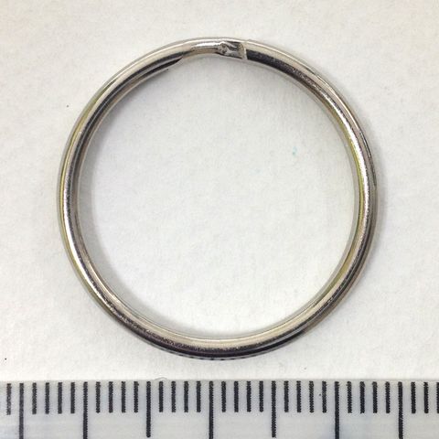 Key/Split Rings 25mm Nickel Pkt 12