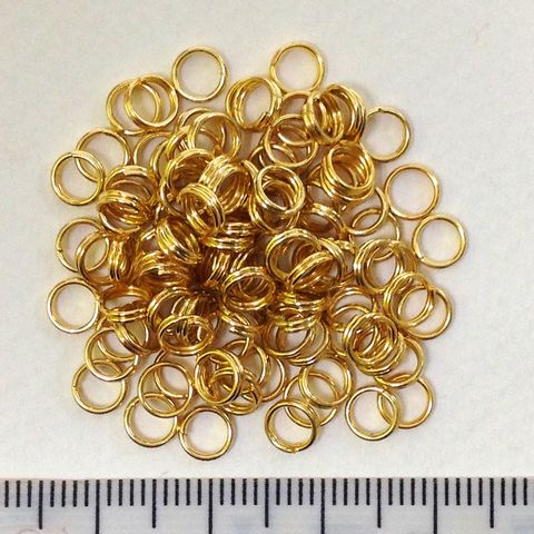 Split Rings 3mm Gold 3gms