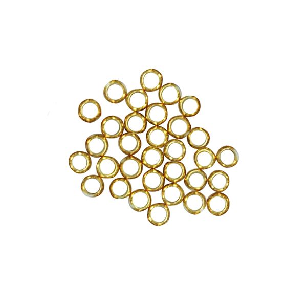 Crimpers Round 2.5mm Gold 80Pcs