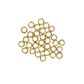 Crimpers Round 2.5mm Gold 80Pcs