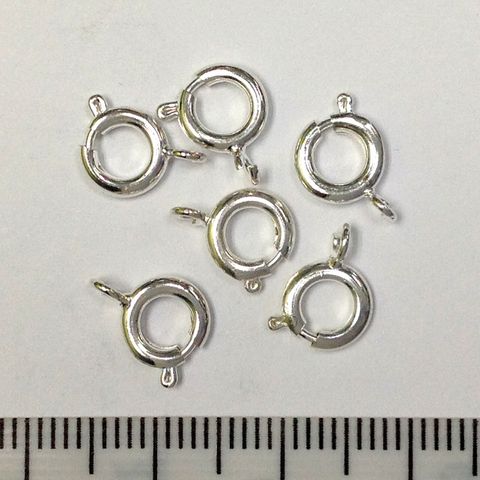 Bolt Rings 7mm Silver Pkt 6