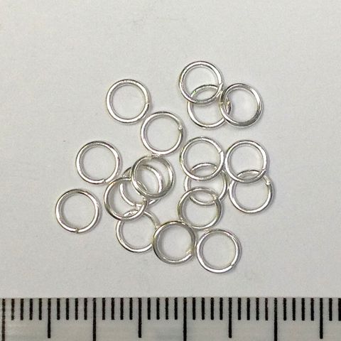 Jump Rings 5mm Silver Pkt 30