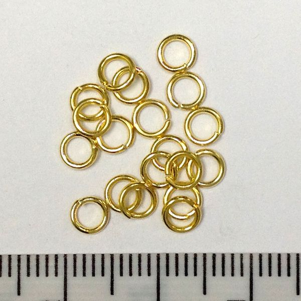 Jump Rings 4mm Gold Pkt 30