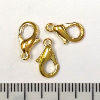 Parrot Clasp 12mm Gold Pkt 3