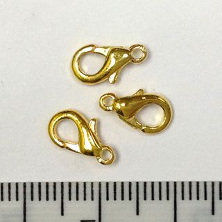 Parrot Clasp 10mm Gold Pkt 3