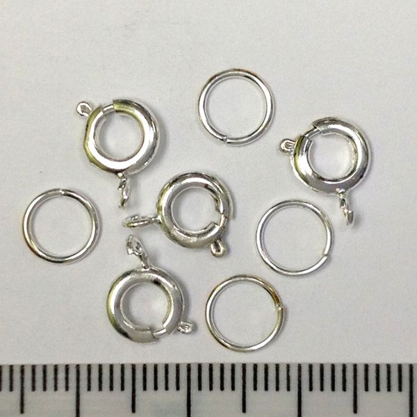 Ring Combination 7mm Silver 4 Sets