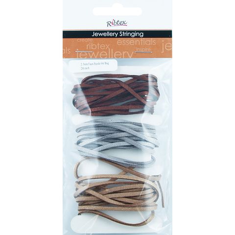 Thonging Simulated Leather 3mm Brown 6m