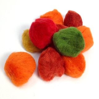 Pom Poms 38mm Autumn Pkt 10