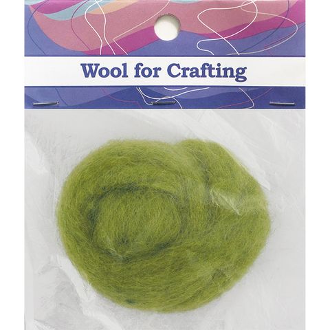 Combed Wool Lime 10g