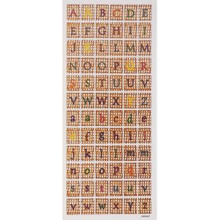 Sticker Alphabet Embroidery Multi